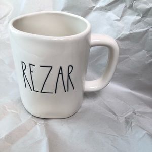 Rae Dunn REZAR Coffee Mug Brand New